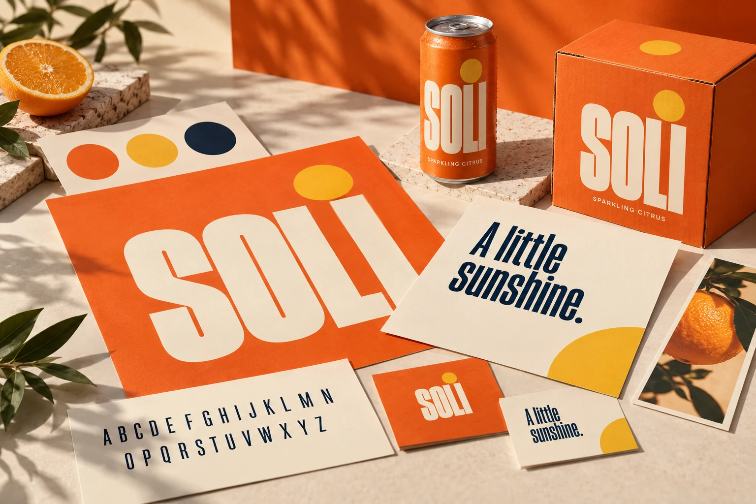 Illustrative soli brand identity creative study